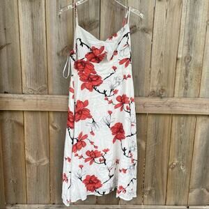 Lulus Dress floral white medium summer NWT